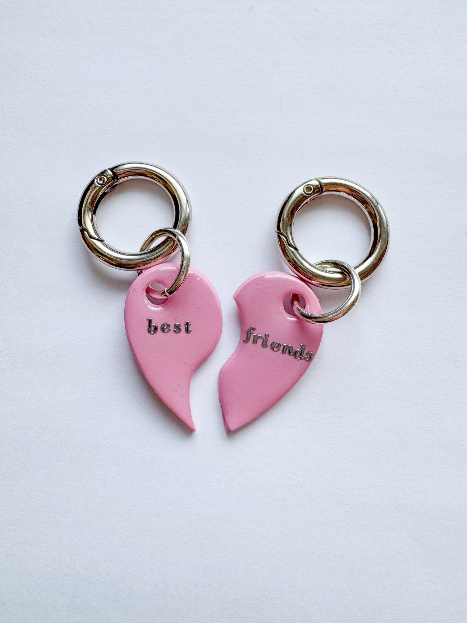 Bestie Heart Tags