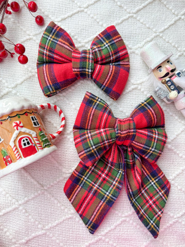 Christmas Plaid Bow
