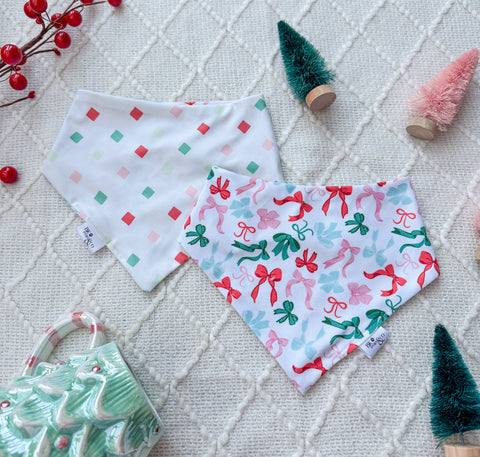 Christmas Bows and Confetti Bandana