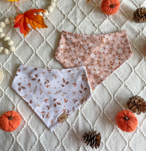 Fall Leaves and Floral Bandana