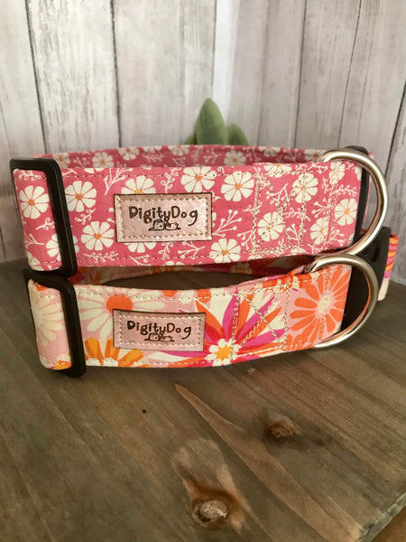 Pink Daisy Floral collar